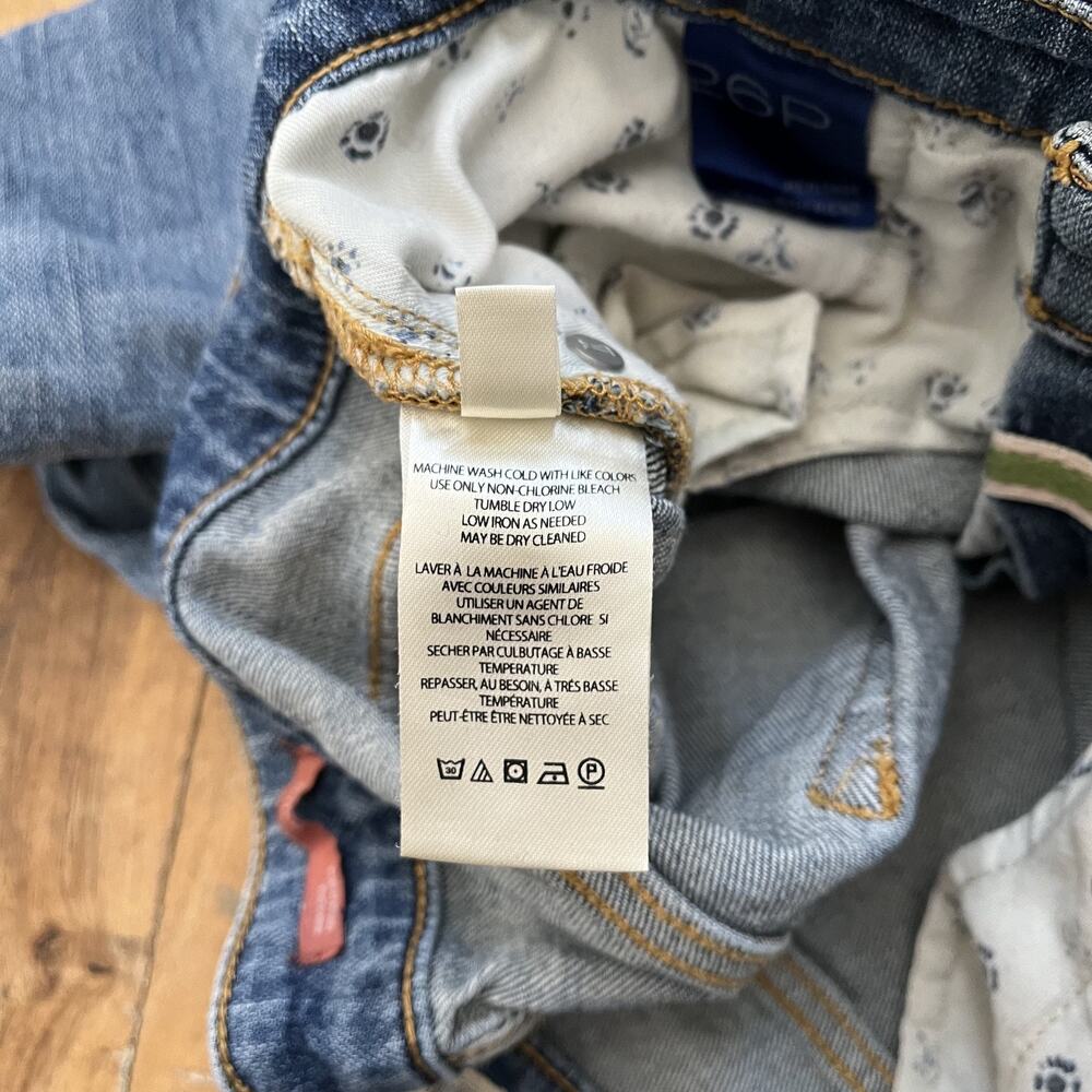 Pilcro The Heritage Boyfriend 26P Jeans Distressed Medium Wash Cotton Blend - Picture 7 of 15